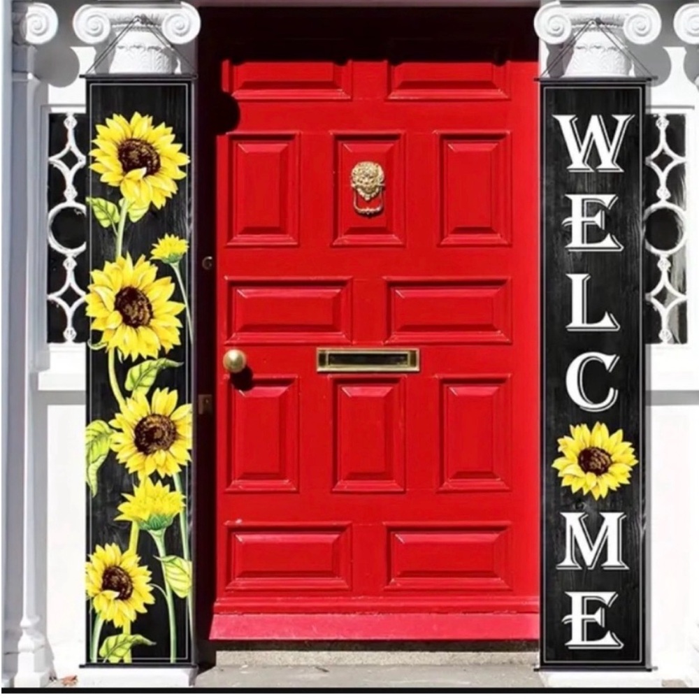 Charming Sunflower Hanging Porch Banners- Set of 2 ๐ป๐๐ป - Picture 3 of 6
